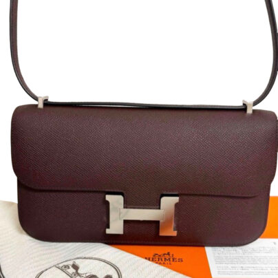 Hermes Constance Elan 20 Rouge Sellier Epsom Palladium Hardware
