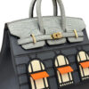 Hermes Faubourg Birkin 20 Rainy Days Limited Edition Bag Permabrass Hardware