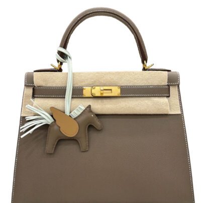 Hermes Kelly Sellier 28 Etoupe Epsom Gold Hardware