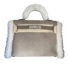 Hermes Teddy Plush Kelly 20 Gris Caillou and Etoupe Swift Palladium Hardware