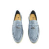 Loro Piana Blue Suede loafers size 39