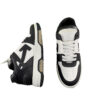 Off White Out Of Office Black and White Leather Sneakers Size 42