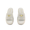 Prada Flatform Raffia White Woven Sandals size 38