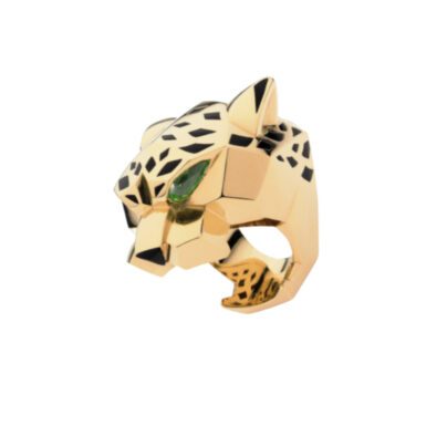 Cartier Panthere De Cartier Head Yellow gold Onyx Ring