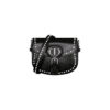 Dior Black Small Bobby Bag with Silver Studs