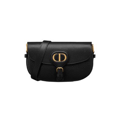 Dior Bobby East West Black Grained Calfskin Shoulder Bag