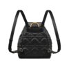 Dior Caro Medium Backpack in Black Lambskin back