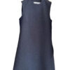 Dior mid length wool blue sleeveless dress