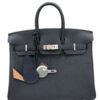 Hermes Birkin 25 Black Togo Leather PHW