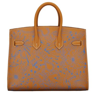 Hermes Birkin 25 Limited Edition Butler Maillons En Chaine Naturel Sable PHW