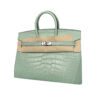 Hermes Birkin 25 Vert D'eau Alligator Leather Palladium Hardware