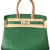 Hermes Birkin 30 Cactus Green Matte Alligator and Natural Palladium Hardware