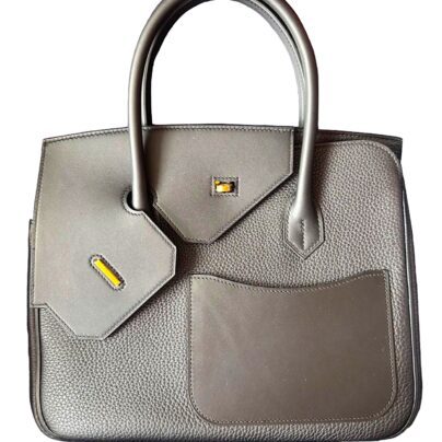 Hermes Birkin 30 En Desordre Black Togo and Swift Gold Hardware