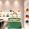 Hermes Birkin 30 Matte Alligator Cactus Green and Natural Palladium Hardware