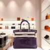 Hermes Birkin 30 Shiny Porosus Purple Amethyst Crocodile PHW