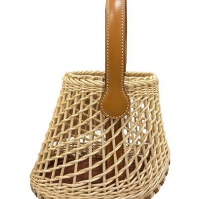 Hermes Butler Picnic Bag Wicker Sabot Naturel Fauve