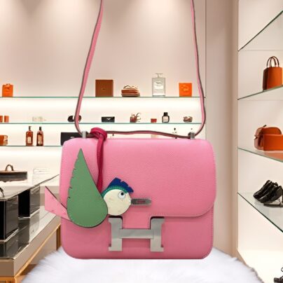 Hermes Constance 18 Rose Confetti Epsom Leather PHW