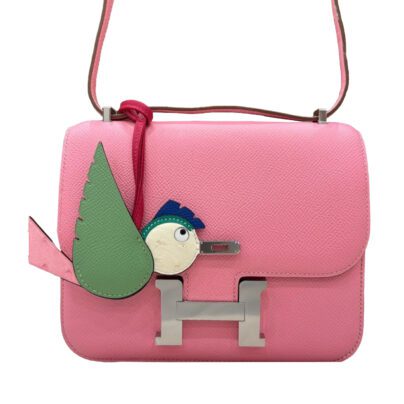 Hermes Constance 18 Rose Confetti Epsom Leather Palladium Hardware