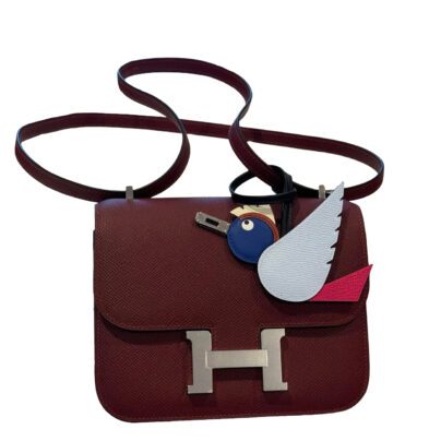 Hermes Constance 18 Rouge H Epsom Palladium Hardware