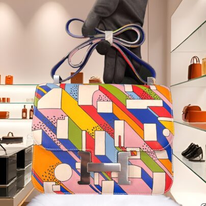 Hermes Constance 24 Limited Edition On A Summer Day Multicolour Swift Palladium Hardware