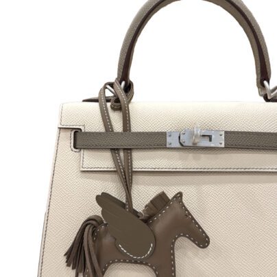 Hermes HSS Kelly 25 Craie Gris Asphalte Epsom Palladium Hardware
