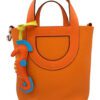 Hermes In The Loop 18 Orange Clemence and Swift Palladium hardware