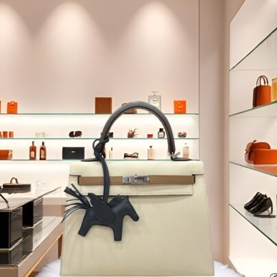 Hermes Kelly 25 Epsom Nata Chai Grey Palladium hardware