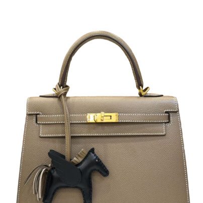 Hermes Kelly 25 Etoupe Epsom GHW