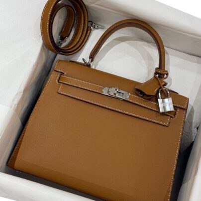 Hermes Kelly 25 Gold Epsom PHW