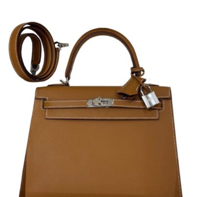 Hermes Kelly 25 Gold Epsom Palladium Hardware