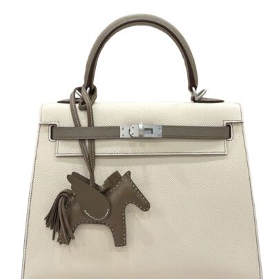 Hermes Kelly 25 HSS Craie Gris Asphalte Epsom Palladium Hardware