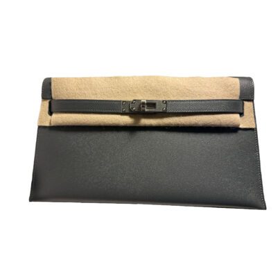 Hermes Kelly Elan Misty Grey Madame Leather Palladium Hardware
