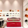 Hermes Kelly Pochette Rouge De Coeur Shiny Alligator GHW