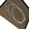 Hermes Long Necklace Farandole 160cm Silver Chaine D'Ancre Motifs