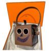 Hermes Minaudiere Petit H Cube Robot Bag Chèvre Niloticus Crocodile Multicolour Gold Hardware