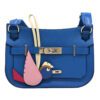 Hermes Mini Jypsiere Bleu de France Evercolor Palladium hardware