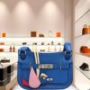 Hermes Mini Jypsiere Evercolor Blue Leather Palladium hardware