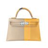 Hermes Mini Kelly II Casaque Etoupe Sesame Epsom Palladium hardware