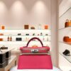 Hermes Mini Kelly II Sellier Rose Azalee Epsom Palladium Hardware