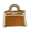 Hermes Teddy Plush Kelly 20 Alezan Swift Palladium Hardware
