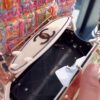 Interior of Chanel Mini Van Black White Gold Minaudiere 2024 Cruise Bag Plexiglass
