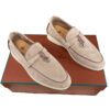 Loro Piana Summer Walk Beige Suede loafers