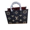Louis Vuitton Onthego MM Black Monogram Empreinte Leather Tote Bag