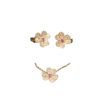 Van Cleef & Arpels Frivole Pendant Necklace Earrings Rose Gold Diamond Pink Sapphire