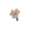 Van Cleef & Arpels Frivole Rose Gold Diamond Pink Sapphire Pendant Necklace Earrings