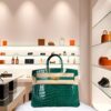 Hermes Birkin 25 Green Emerald Shiny Niloticus Crocodile Gold Hardware
