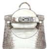 Hermes Birkin 25 Himalaya Matte Niloticus Crocodile PHW