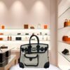 Hermes Cargo Birkin 25 Panda Toile and Black Swift Palladium Hardware