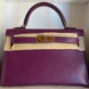Hermes Kelly 20 Purple Anemone Chevre GHW