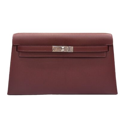 Hermes Kelly Elan Rouge H Madame Leather Palladium Hardware